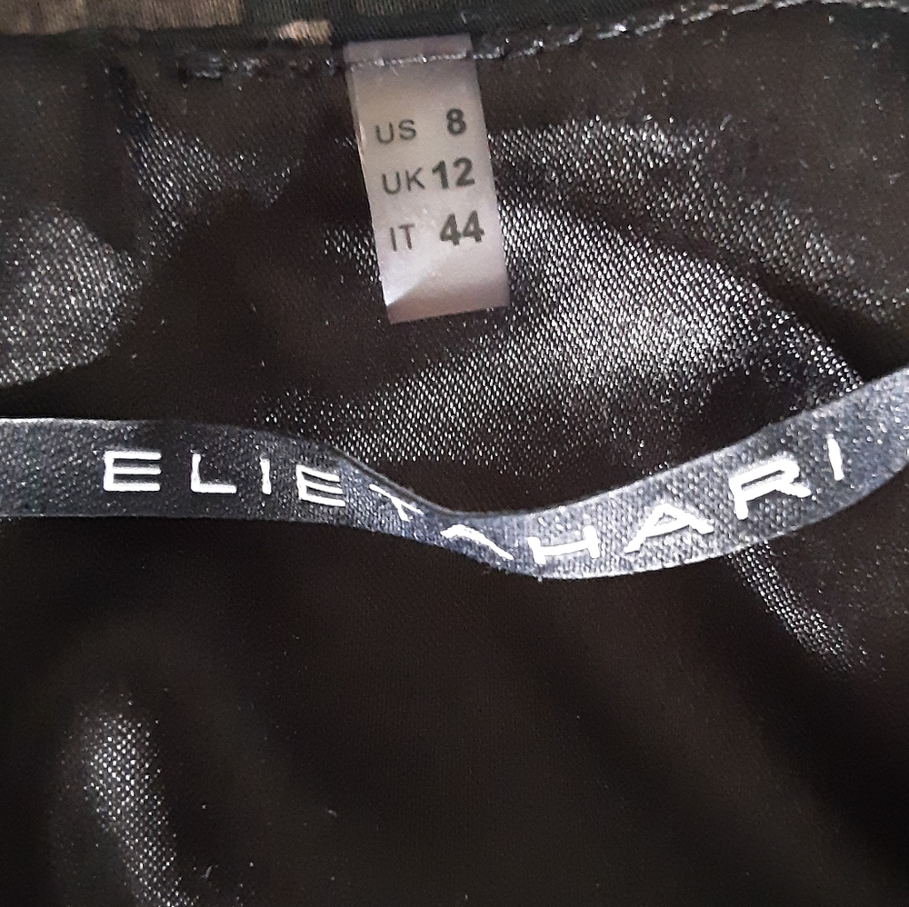 NWOT Elie Tahari brown floral dress size 8. - Picture 2 of 3